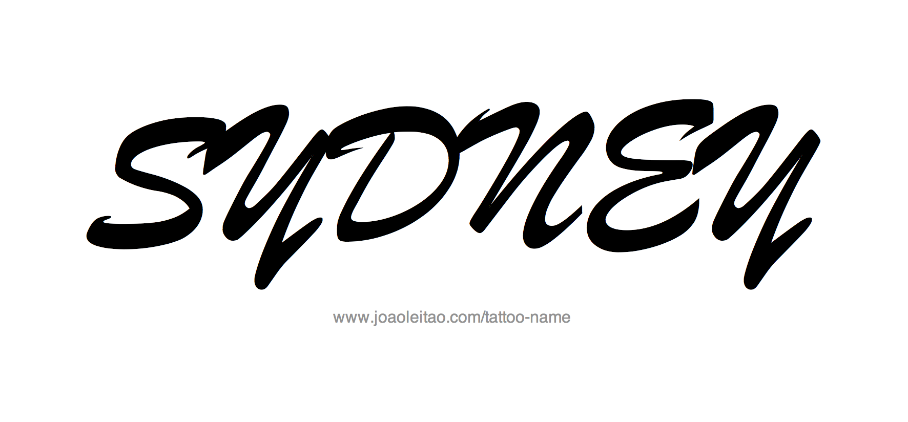 Sydney Name Tattoo Designs